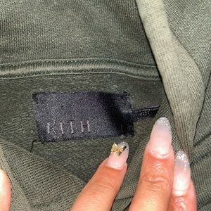 Kith green pull over hoodie